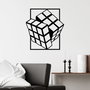 Wallity Rubik's Cube Escultura de pared negra